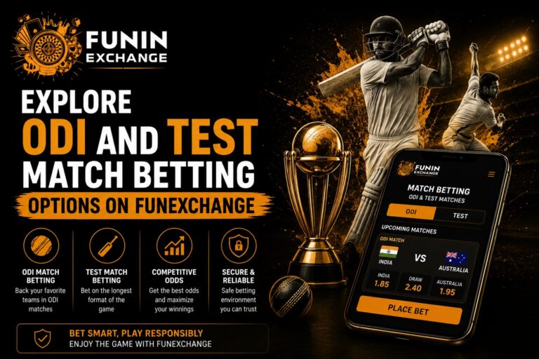 Explore ODI and Test Match Betting Options on Funexchange