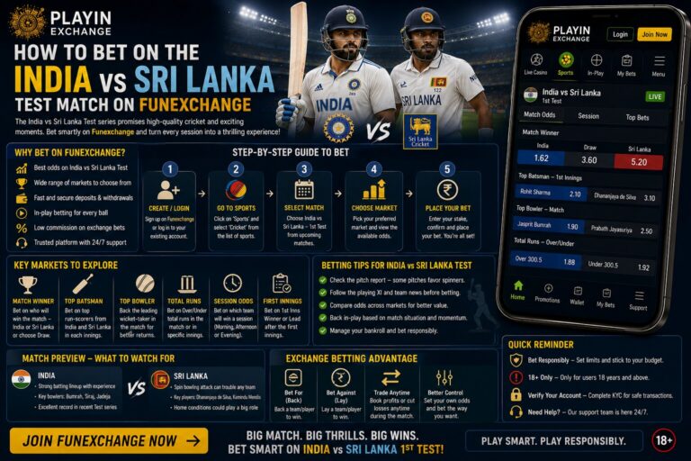 How to Bet on the India vs Sri Lanka Test Match on Funexchange